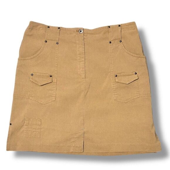 Jamie Sadock 8 Tan Athletic Stretch Skort Pockets Tennis Golf Activewear - Picture 2 of 8